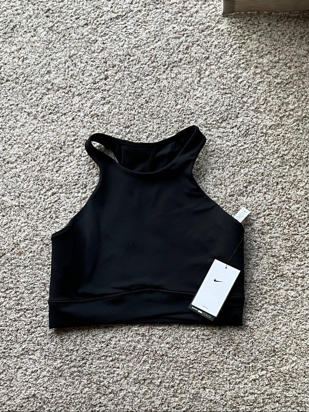 Nike Black High-Neck Racerback sports Bra